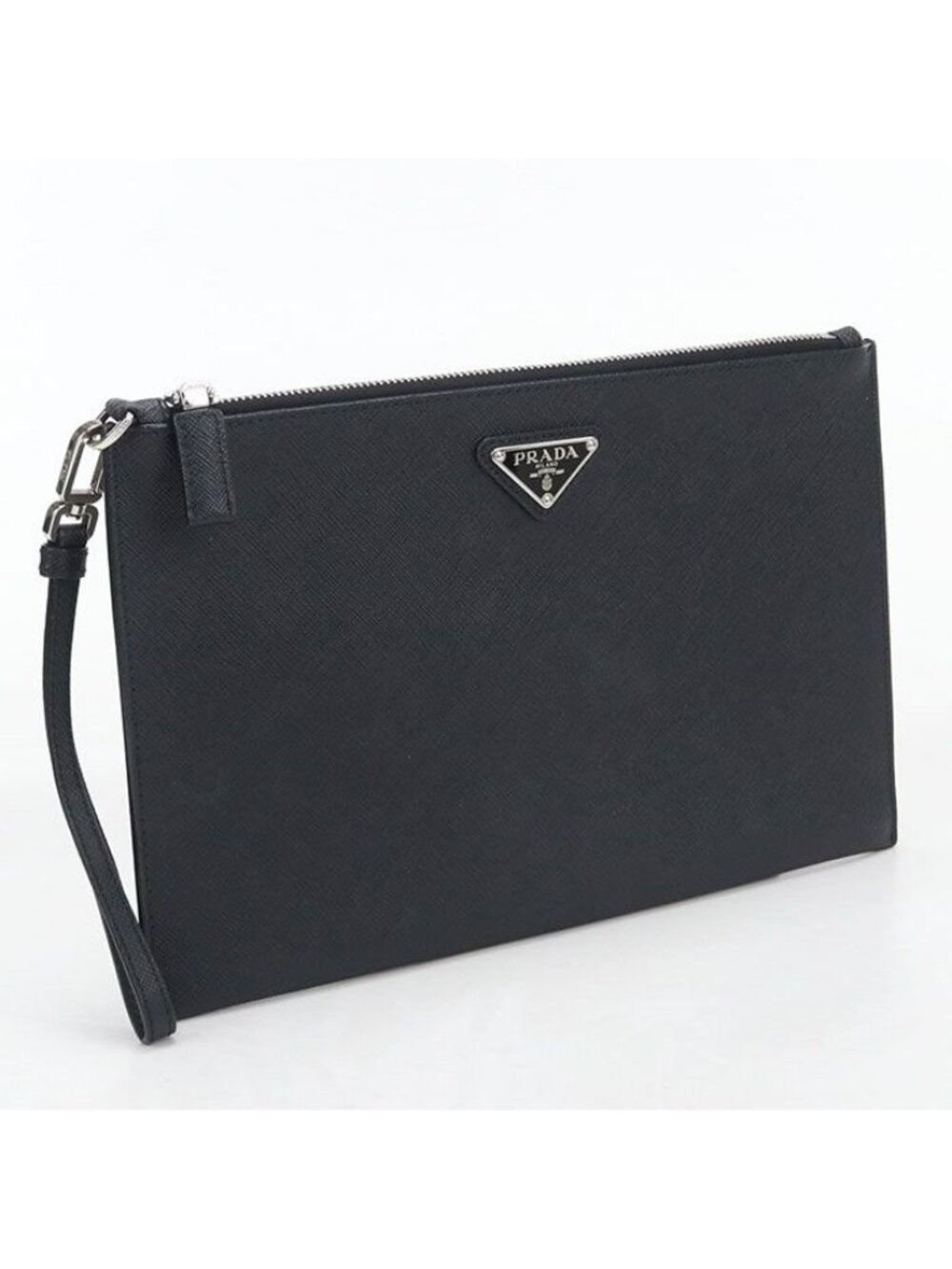 Prada Saffiano Leather Clutch Calfskin